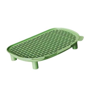 Imagem de Dualoai Tapete para caixa de areia de animais de estimação, degrau, acessório para caixa de areia, rampa impermeável com pedal para gatos de interior, Verde