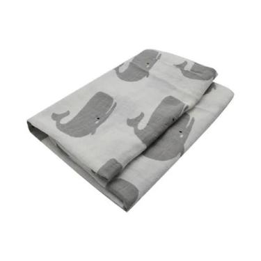 Imagem de Toalha De Algodão Muslin Para Bebês 58x58cm, Toalha De Banho, Lenço Pa