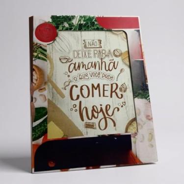 Imagem de Tábua de Corte em Vidro Temperado com Estampas Variadas 29cm e 40cm para Carne, Frios, Frutas e Churrasco (Não deixe para amanhã,29cm)