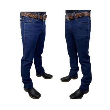 Imagem de Calça Jeans Country Masculina Terra de Rodeio Tradicional Stone, Azul,