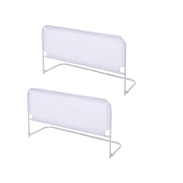 Imagem de Grade De Cama Proteção Para Cama - 3 tamanhos: Pequena, Média OU Grande (2 BRANCAS 67X41)