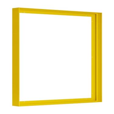 Imagem de FOLKOR Moldura de tela para pinturas a óleo de 91 x 91 cm, molduras flutuantes quadradas de metal de 3,8 cm de profundidade para decoração de lareira, retrato de paisagem, sala de estar, exibição