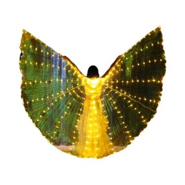Imagem de Asas De Borboleta LED Coloridas Com Bastões Telescópicos, Fantasia De 