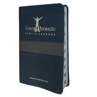 Imagem de Bíblia Louvor e Adoração - Capa Luxo Azul - Nova Versão Internacional 