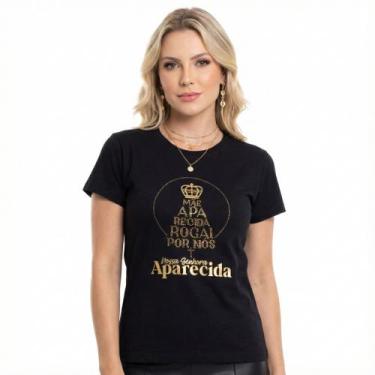 Imagem de Camiseta BabyLook Feminina Algodão Nossa Senhora Aparecida - Tenella, 