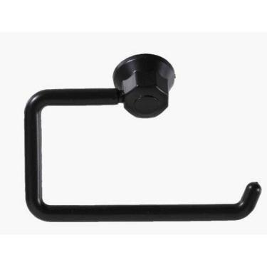 Imagem de Porta Papel Higiênico Essencial Preto Fosco - Bella Arte