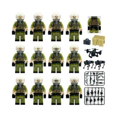 Imagem de Brinquedos De Blocos De Montar Em Forma De Bonecos Humanoides Miniatur