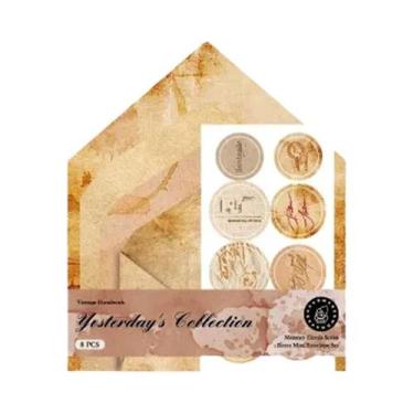 Imagem de Conjunto De Mini Envelopes Vintage 8 Peças Para Planner, Decoração, Di