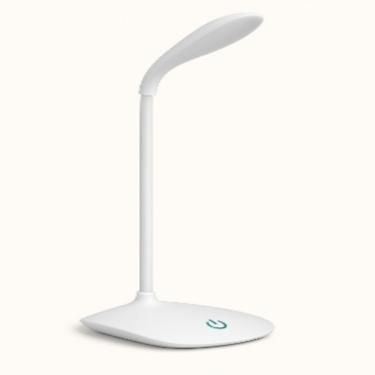 Imagem de Luminária Mesa Led Articulada Abajur Touch Flexível Branca Leitura Estudo Trabalho Quarto Escritório Recarregável