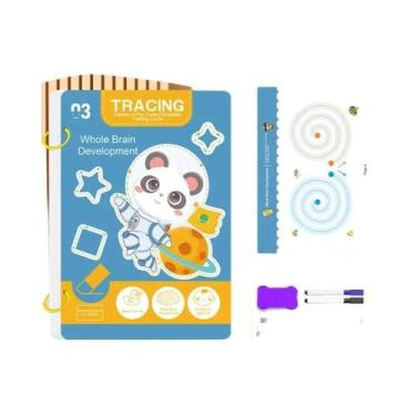 Imagem de Caderno Mágico Reutilizável Para Crianças: Treinamento De Desenho E Co