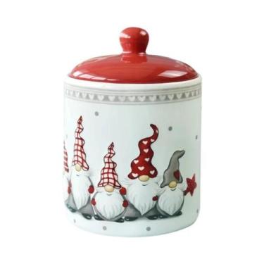 Imagem de Conjunto De Louças Cerâmicas Do Papai Noel Nórdico, Prato, Talheres, E