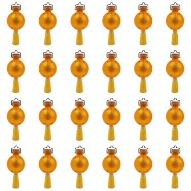 Imagem de Sinalizador Solar Viario Kit 24 Uni Seguranca Luz Led Sinalizaçao Cone Obra Luz Solar Evita Acidente Rodovia Iluminacao