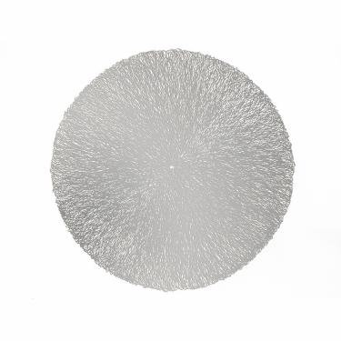 Imagem de Jogo Americano 12 Lugares Plástico Columbus Prateado Lyor 38cm