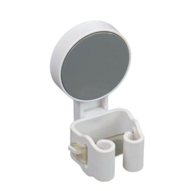 Imagem de Suporte Multiuso de Parede para Cabos e Vassouras em Plástico Branco -