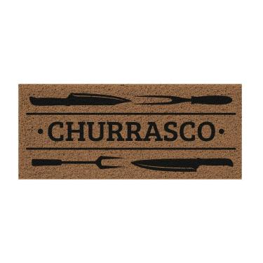 Imagem de Capacho De Poa Vinílico Estampado Churrasco 70x30cm - Uzoo Capacho Vinilico Estampado 70x30cm Churrasco Klc02