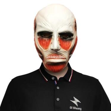 Imagem de Máscara Attack on Titan Cosplay, festa de Halloween, látex, látex, adu