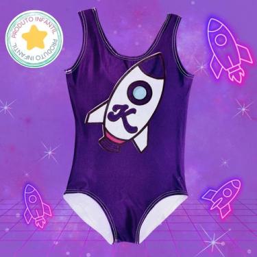 Imagem de Body Infantil com Foguete Youtuber Katlen Dos Rosa - Zuum Boom, Roxo, 