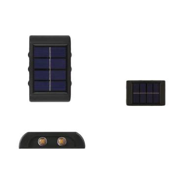 Imagem de Luminária Solar De Parede Externa À Prova d'Água Com 10, 8, 6 Ou 4 LED