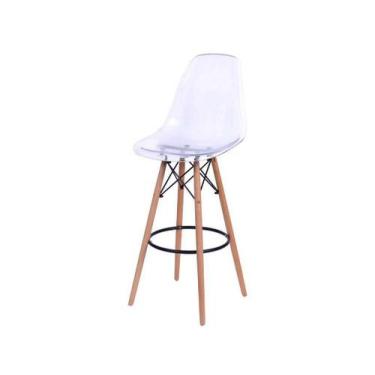 Imagem de Banqueta Eames PC Empório Tiffany Transparente - Seatco
