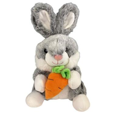 Imagem de Coelho de Pelúcia com Cenoura 24cm Sortido Fizzy FEC7563