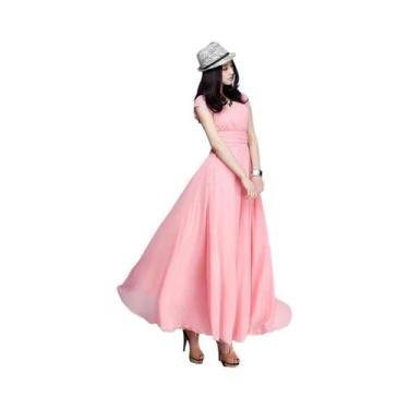 Imagem de Vestido De Praia Boho Sexy Para Mulheres, Manga Curta, Decote Em V Pro