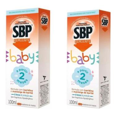 Imagem de Repelente SBP Baby Loção Corporal Icaridina 100ml kit c/2