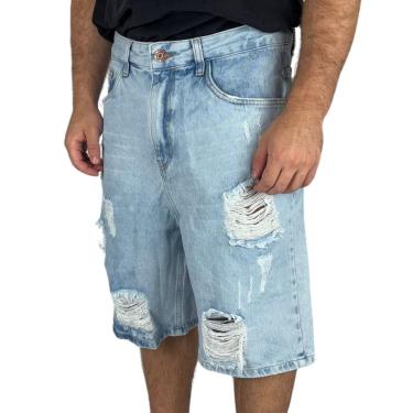 Imagem de Bermuda Surf Trip Jeans Estone Clara Rasgada-Masculino