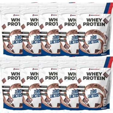 Imagem de Kit 10X Whey Protein Zero Lactose - 900g Refil Chocolate - NewNutrition-Masculino