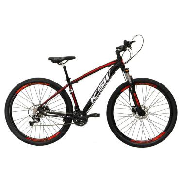 Imagem de  Bicicleta Aro 29 Ksw Xlt Alumínio 24v Câmbios Shimano Garfo com Trava no Ombro - Preto...