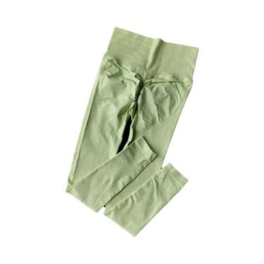 Imagem de Calças de Yoga Seamless de Cintura Alta - Leggings de Secagem Rápida p