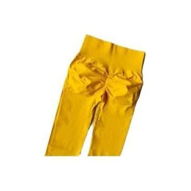 Imagem de Calças de Yoga Seamless de Cintura Alta - Leggings de Secagem Rápida p