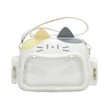 Imagem de Mochila Feminina De Couro Estilo Gato, Moda Colegial, Pequena Bolsa It