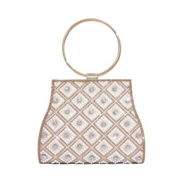 Imagem de Bolsa De Mão Feminina Com Strass E Diamantes Para Noite, Festa De Casa