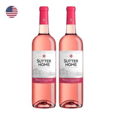Imagem de Kit 2 Vinhos Trinchero Sutter Home White Zinfandel Rosé EUA 750ml - Tr