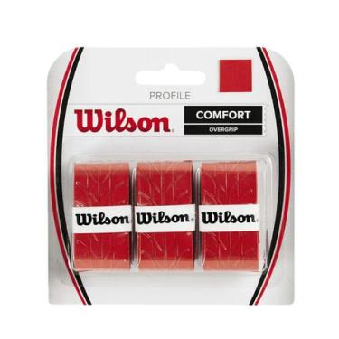 Imagem de Overgrip Profile Wilson Vermelho 3 Unidades