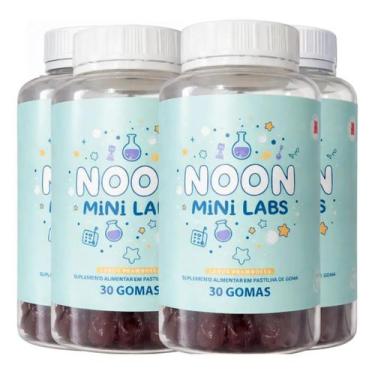 Imagem de Noon Mini Labs Multivitamínico Infantil 30 Gomas Vegano, FRAMBOESA, 4 