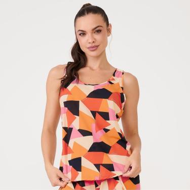 Imagem de Regata Decote Costas Estampa Poliamida Soft Donna Carioca-Feminino