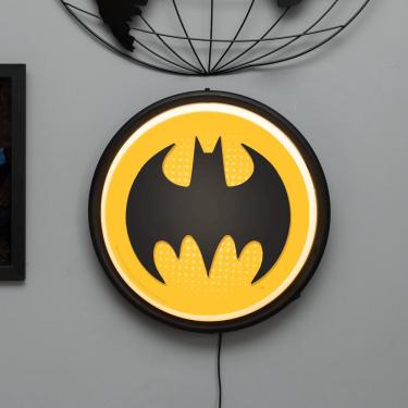 Imagem de Luminária de Parede LED Bat-signal Tpc para Decoração de Ambientes Internos com Cabo de Força 110-220V Preto