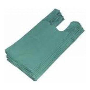 Imagem de Sacola Reciclada 35 X 45 Verde para Transporte de Mercadorias Pacote com Aproximadamente 110 Unidades Higipack