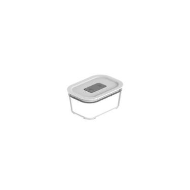 Imagem de Pote de vidro hermético Ou 370ml Linha Fresh Lock, Branco
