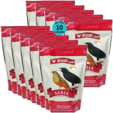 Imagem de Alcon club sabiá e pássaro preto super premium 500g kit com 10
