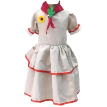 Imagem de Vestido Cangaceira com Bandana  Festa Junina Tamanho:Grande - Genérico