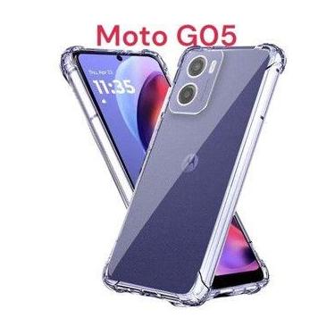 Imagem de Capa capinha transparente para Motorola Moto G05 anti impacto - Boreal