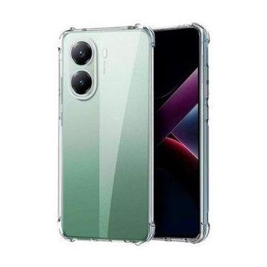 Imagem de Capa capinha transparente para Xiaomi Redmi A5 4G com bordas anti qued