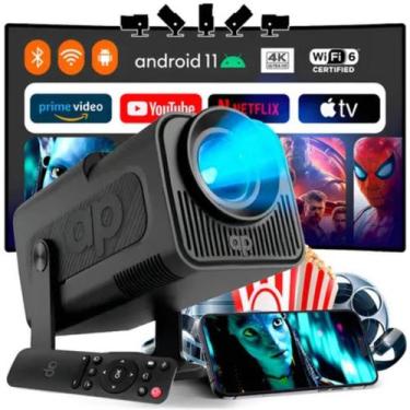 Imagem de Projetor Portátil Hy320 Android 11.0 Ate 200 Polegadas Bivolt 4K Wifi 