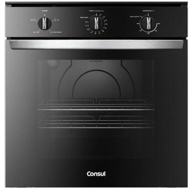 Imagem de Forno de embutir elétrico Consul 84L preto com Timer Autodesligamento e Grill COB84BE