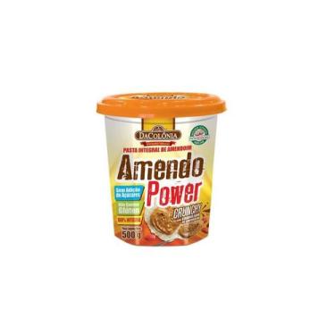 Imagem de Pasta De Amendoim Integral Crunchy Amendo Power Dacolônia 500g - 1 Un