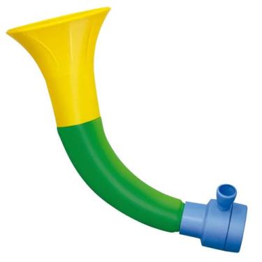 Imagem de Corneta Vuvuzela Berrante N.4 Verde Amarela E Azul Torcida Copa Do Mun