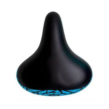 Imagem de Selim Selle Royal Shock Mosaico Azul C/Carrinho, Azul, 265mm