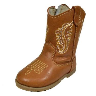 Imagem de Bota Country Masculina Para Bebe Oklahoma Country, Marrom, Claro, 20